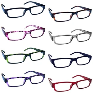 Reading Glasses Mens Womens Lightweight Designer Style UV Reader UVR32 - Picture 1 of 27