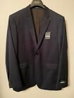 Arrow Suit Jacket Aroflex Men?S Size 42 Long Modern Fit Navy 2 Button $180