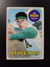 JOE NOSSEK 1969 TOPPS BASEBALL CARD # 143 OAKLAND ATHLETICS