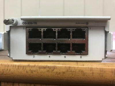 Alcatel-Lucent OS6900 OS-XNI-T8 10Gb SFP Copper Rj45 Expansion Module Omniswitch - Image 1 of 2