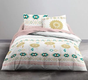 Parure Housse de couette et deux taies 240x220cm 57 fils Balam - Picture 1 of 2