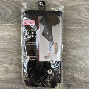 Amscan Gem Trim Footless Tights Work School Casual Halloween Dress Up Adult OS - Picture 1 of 7