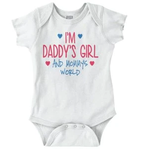 Daddys Girl New Mom and Dad Cute Shower Gift Baby Girls Infant Romper Newborn - Picture 1 of 9