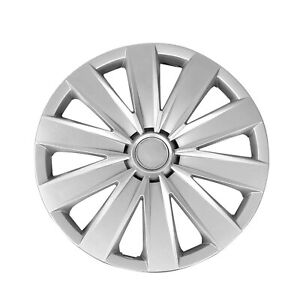 15" Set of 4 Pcs Wheel Covers for Nissan Silver Hub Caps fit R15 Tire Steel Rim