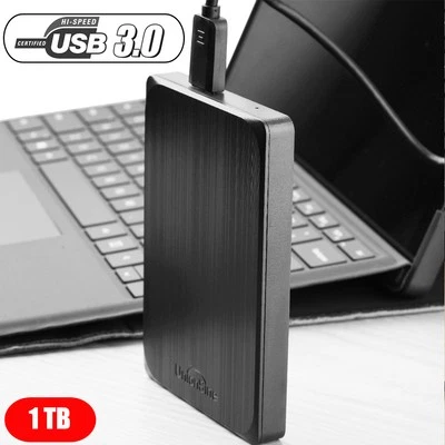 1TB Externe Festplatte Speicher USB 3.0 2.5" Tragbare Festplatten für PC Laptop - Bild 1 von 4
