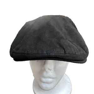 DANIEL CREMIEUX Collection Flat Cap Men’s L/XL Black Newsboy Hat Peaky Blinders - Picture 1 of 9