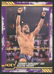 2021 Topps WWE NXT Purple #76 Johnny Gargano def. Austin Theory 1836 - Picture 1 of 2