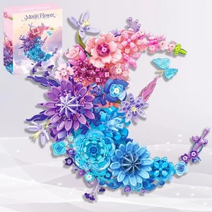Set Costruzioni Fioriere a Forma di Mezzaluna, 977PCS Set Collezione Botanica Compa... - Foto 1 di 6
