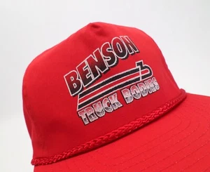 Cuerpoes de camión Benson sombrero gorra cuerda Washington WV a presión ajustable rojo - Imagen 1 de 5