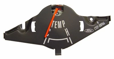 1969 1970 FORD MUSTANG TEMPERATURE GAUGE W BLK FACE #69F-9263-M #69-17091 NEW - Image 1 of 2