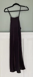 Lanston Damen ärmelloses Slip-On Midi Satin Maxi Tank Kleid lila Mustergröße - Bild 1 von 11