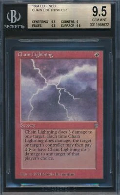 Legends Chain Lightning BGS 9.5 Graded Magic MTG (8622) - Image 1 of 3