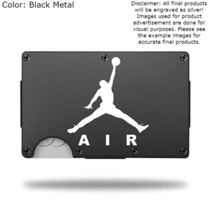 Custom AIRJORDAN JUMPMAN Laser Engraved Wallet - Pick A Wallet Color - Picture 1 of 9