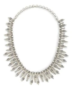 ๐๐Kendra Scott Cici Metal Statement Necklace in Antique Silver๐๐ - Picture 1 of 7