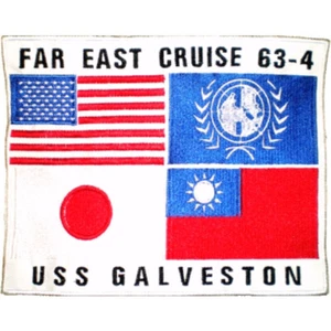 Chaqueta Top Gun Far East Cruise USS Galveston Bordada Parche Grande Maverick AZUL MARINO - Imagen 1 de 1