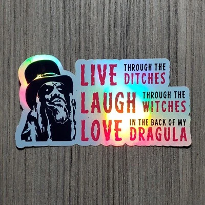 Zombie - Live Laugh Love - Pegatina de vinilo laminada impermeable - 12 opciones de color Foto 1 de 4