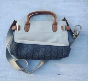 GIANI BERNINI Croc embossed faux-leather dome satchel crossbody bag - Picture 1 of 5