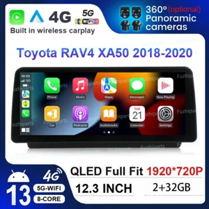 12.3" Android 12 for Toyota RAV4 2018~20 Car Stereo Radio GPS NAVI Carplay 4G BT - Bild 1 von 10