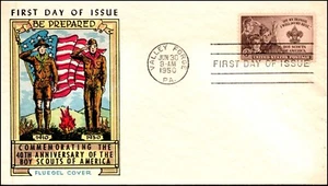 Scott 995 - 3 Cents Boy Scouts Fluegel FDC Unaddressed Planty 995-16 - Picture 1 of 2
