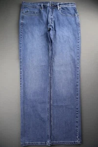 Men's David Bitton Buffalo Jeans Jackson X Straight Stretch Sz 34x32 (Msr 34x31) - Picture 1 of 10