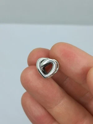 Authentic Pandora Knotted Heart Charm 798081 Silver 925 Bead - Immagine 1 di 4