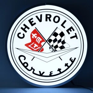 Letrero Corvette Flags 15 pulgadas retroiluminado LED de Neonetics 7CORVF - Imagen 1 de 1