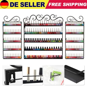 Nagellackregal Set Wandregal Nagellackständer Nagellack Display Kosmetik Schwarz - Bild 1 von 12