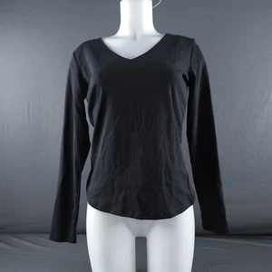 Banana Republic Womens Top Small Black Career Minimal Basic Knit Base Layer - Picture 1 of 11