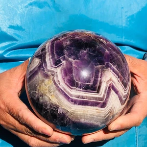 5,12 Pfund natürlicher Traum Amethyst Quarz Kristall Kugel Kugel Heilung - Bild 1 von 17