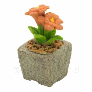 Miniatura Fatto a Mano Arancione Colorato Ceramica Floreale - Foto 1 di 1