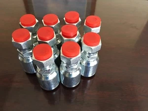 08Z-608 10PK After- Market Hydraulic Hose Fitting, 1/2 Hose x 1/2 JIC - Picture 1 of 4