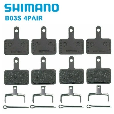 Pastillas de freno de disco Shimano B03S resina MTB para M315 M396 Acera Altus Deore LX 4 pares Foto 1 de 4