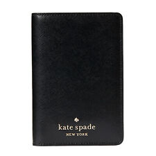 KATE SPADE Staci Travel Passport Fold Closure Saffiano Black Holder - WLR00142