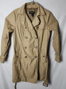 Trench cappotto donna Eddie Bauer L kaki con bottoni e cintura in vita - Foto 1 di 6