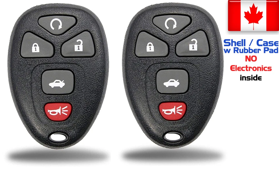 2x New Replacement Keyless Remote Key Fob For GM Chevy 22733524 - Shell Only - Image 1 of 1