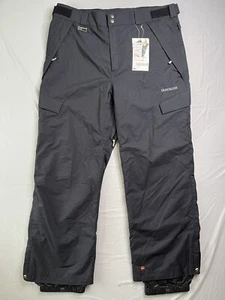 Quiksilver Utility Snowboard Pants Men XL 40x32 Black 5K mm Vented Loose Fit NWT - Picture 1 of 19