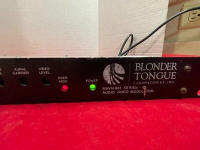 BLONDER TONGUE MAVM-861 SERIES 40/60MF AUDIO-VIDEO MODULATOR  COMBO w/+60dBmV - Image 1 of 4