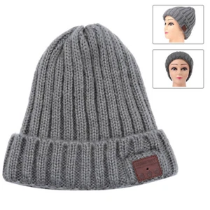 Bluetooth Beanie Hat Bluetooth 5.0 Wireless Music Headphone Built-in Speaker Mic - Picture 1 of 8