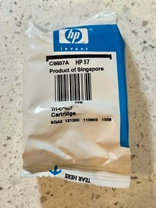 Genuine HP 57 TRICOLOR Ink Cartridge - Sealed in Package - Picture 1 of 2