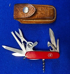 1990s The HIGHEST QUALITY Swiss Army Knife w/Sheath all Blades in Great Cond. - Picture 1 of 15