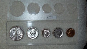 1937 MINT SET UNCIRCULATED PHILADELPHIA MINT - Picture 1 of 10
