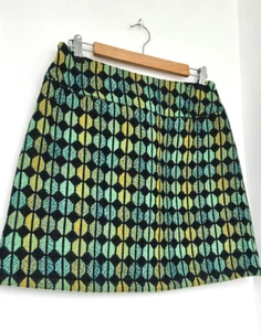 King Louie wool blend tweed skirt, green , 40 - Picture 1 of 5