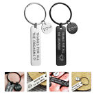  2 Pcs Couple Keychain Stainless Steel Lovers Gift Romantic Decorations