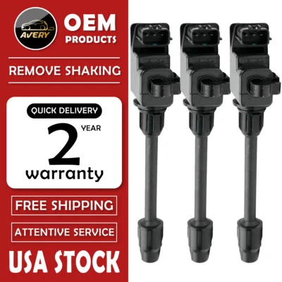 3PCS OEM Quality Rear Ignition Coil Pack for 95-99 Infiniti I30/ Maxima 3.0L V6 Foto 1 de 4