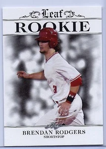 BRENDAN RODGERS 2016 LEAF ROOKIES EXCLUSIVE ROOKIE CARD #R-03! MLB TOP PROSPECT! - Picture 1 of 2