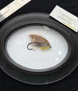 Dr. James Goggans framed Salmon Fly - Picture 1 of 7