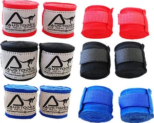 Austodex Hand Wraps Boxing MMA UFC HAND WRAPS Wrist Guards cotton Bandages strap - Picture 1 of 11