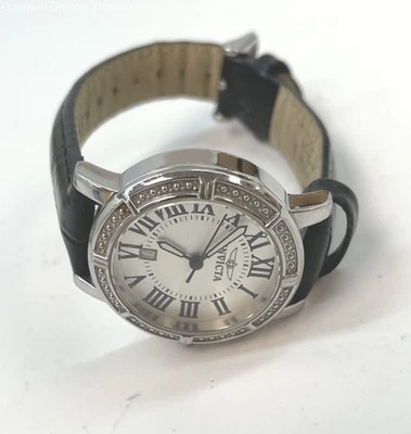 Designer Invicta Wildflower 13967 Black Roman Numerals Wristwatch 45.1g - Image 1 of 3