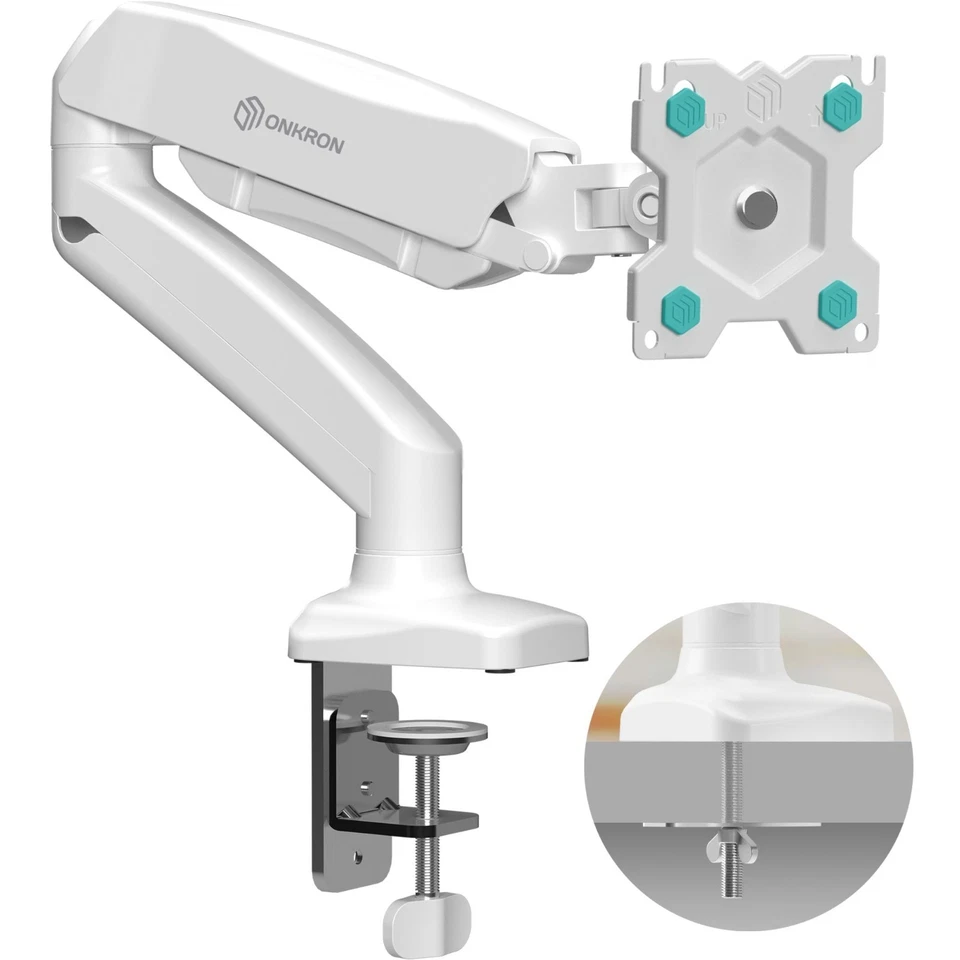ONKRON Monitor Tischhalterung 13-32", bis 8 kg, Gasdruckfeder, G80-W - Bild 1 von 4