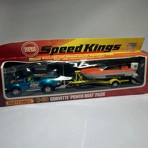 Matchbox Super Kings Corvette Power Boat Pack K-58 Unpunched Mint - Picture 1 of 8